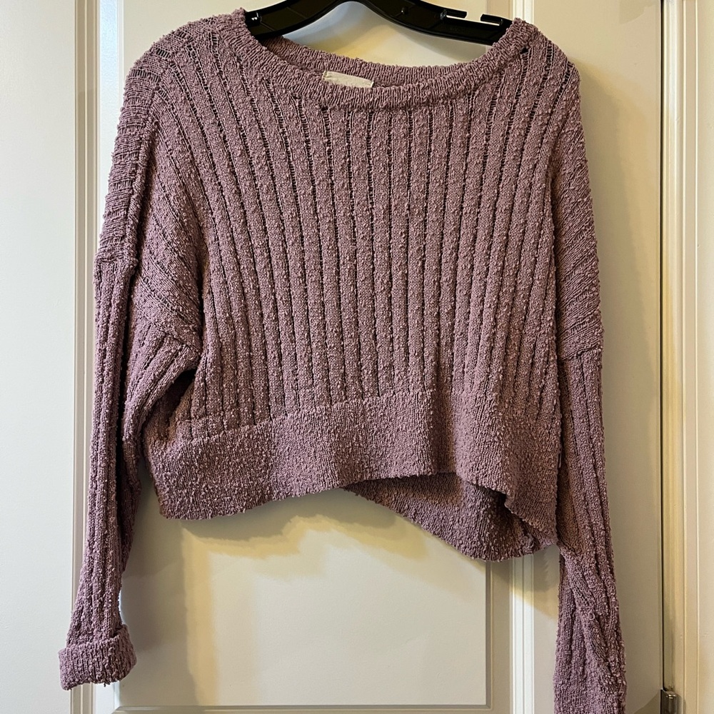 Altar’d State Cozy Mauve Sweater